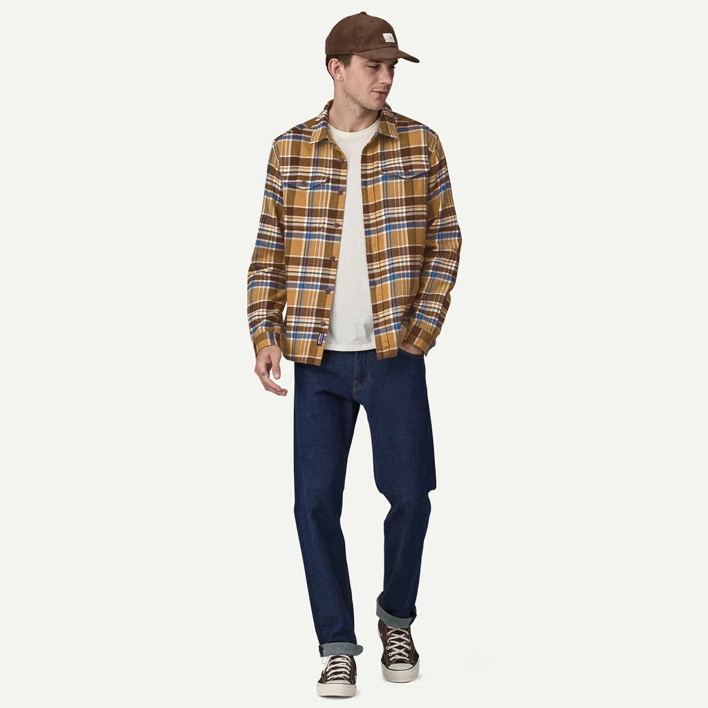 Men's Long Sleeve Organic Cotton Midweight Fjord Flannel Shirt