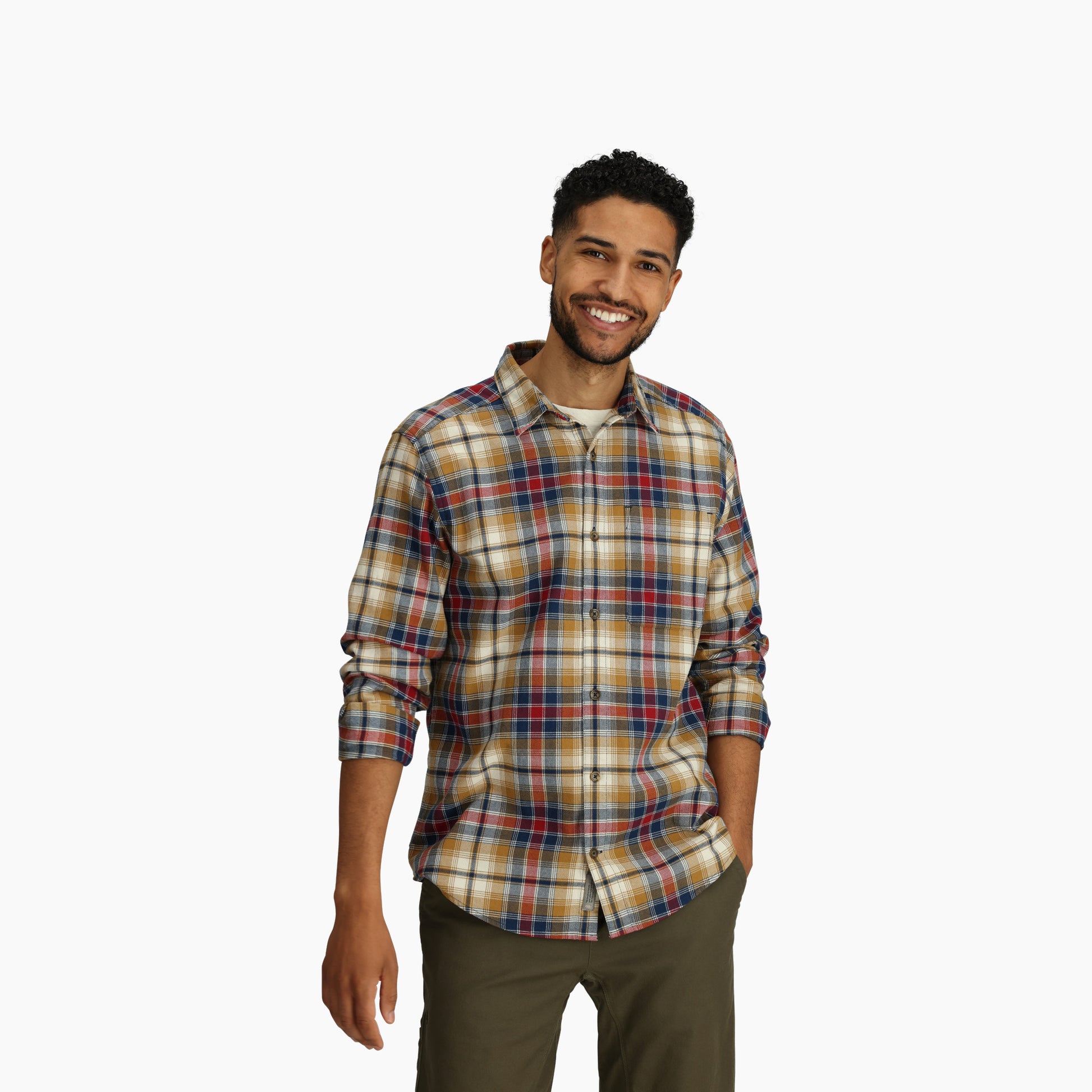 Men's Lieback Organic Cotton Flannel Long Sleeve