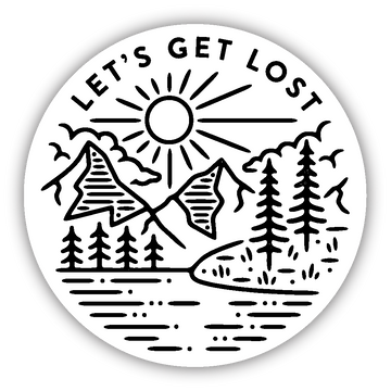 Let's Get Lost Sticker