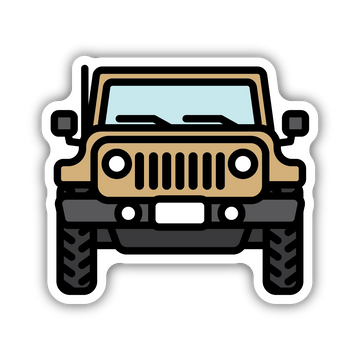 Jeep Front View Sticker