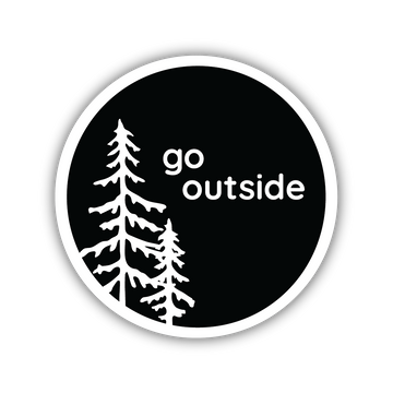 Go Outside Trees Sticker