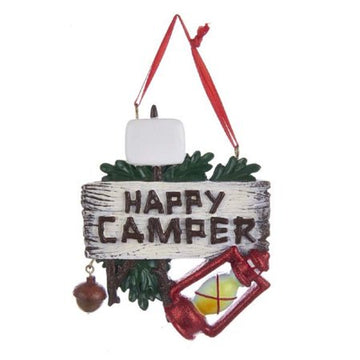 "Happy Camper" Sign Ornament
