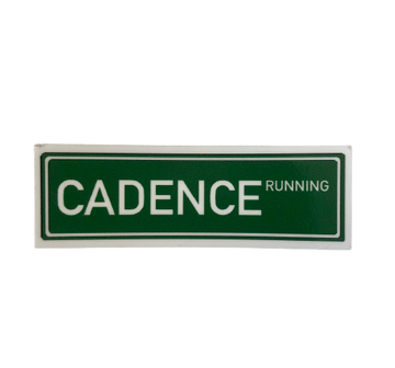 Cadence Running Sticker