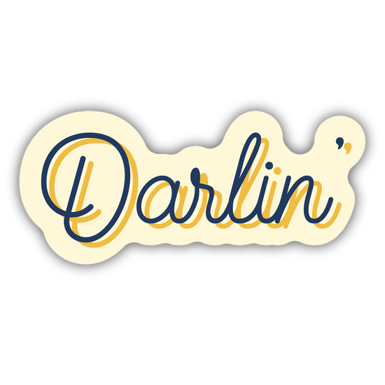 Darlin' Script Sticker