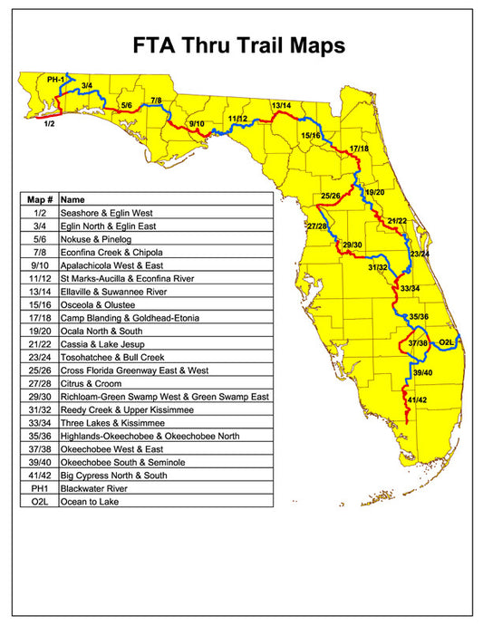 Florida National Scenic Trail Maps