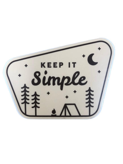 Keep It Simple Sticker