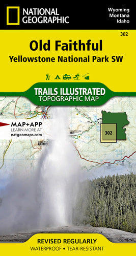 Old Faithful: Yellowstone National Park SW Map