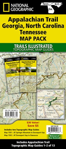 Appalachian Trail: Georgia, North Carolina, Tennessee [Map Pack Bundle]
