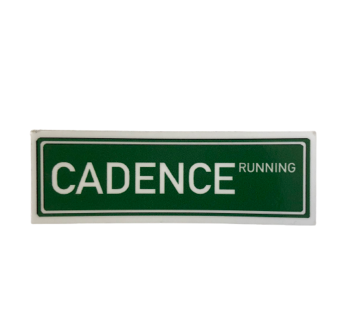 Cadence Running Sticker
